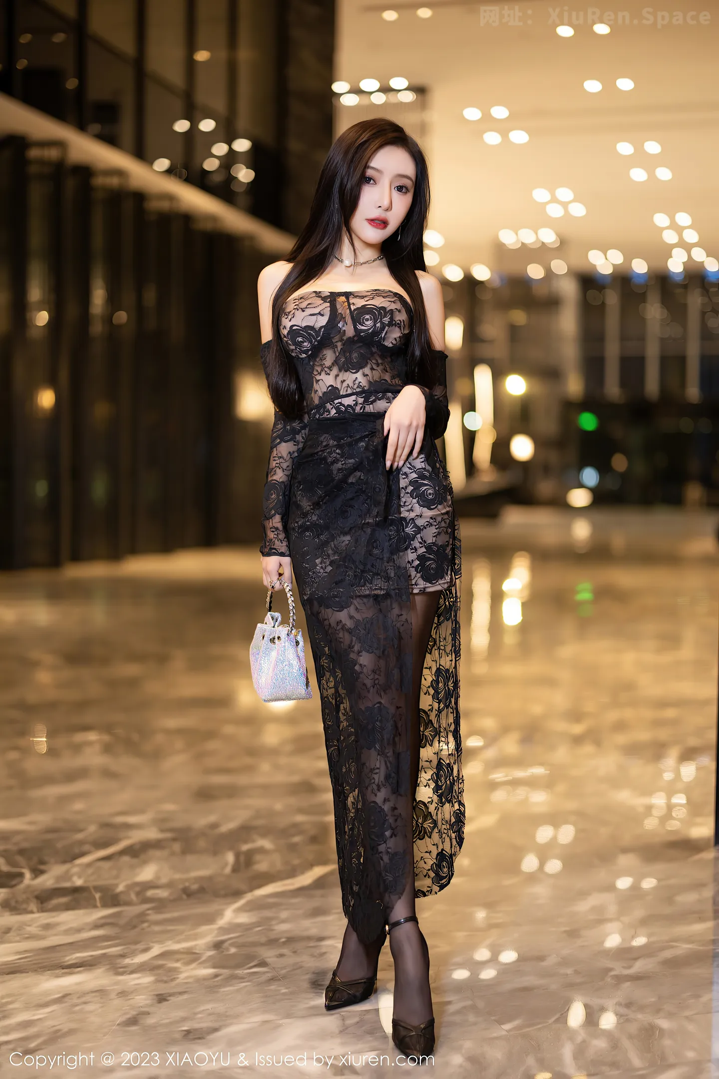 图片[5]-[XiaoYu画语界]Vol.1003 女神王馨瑶yanni黑色蕾丝薄纱裙配开档黑丝秀曼妙身姿诱惑写真91P-秀人网官方网站